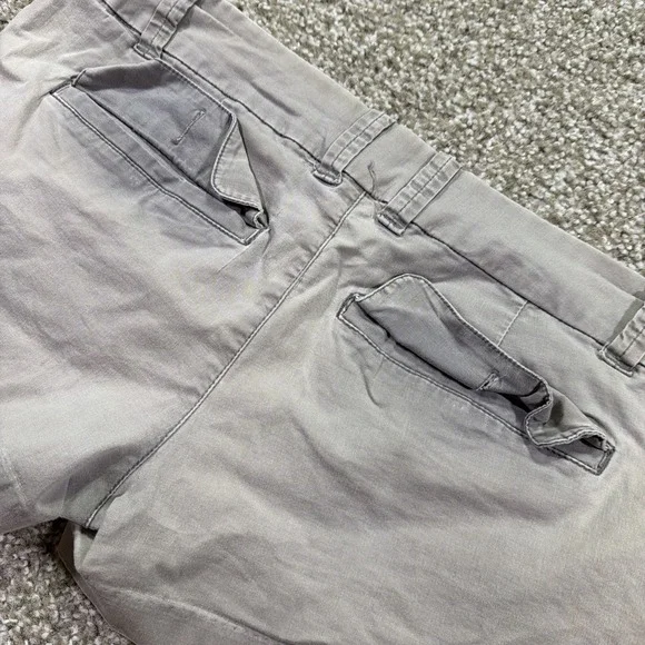 Y2k Low Rise Roxy Short Shorts Gray Faded Stretch Low Rise Essentials 34' Waist - Picture 6 of 10